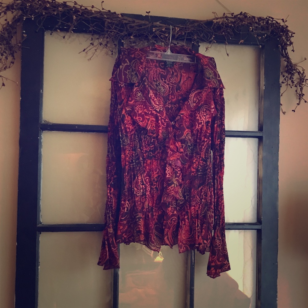 Flowy ruffled top